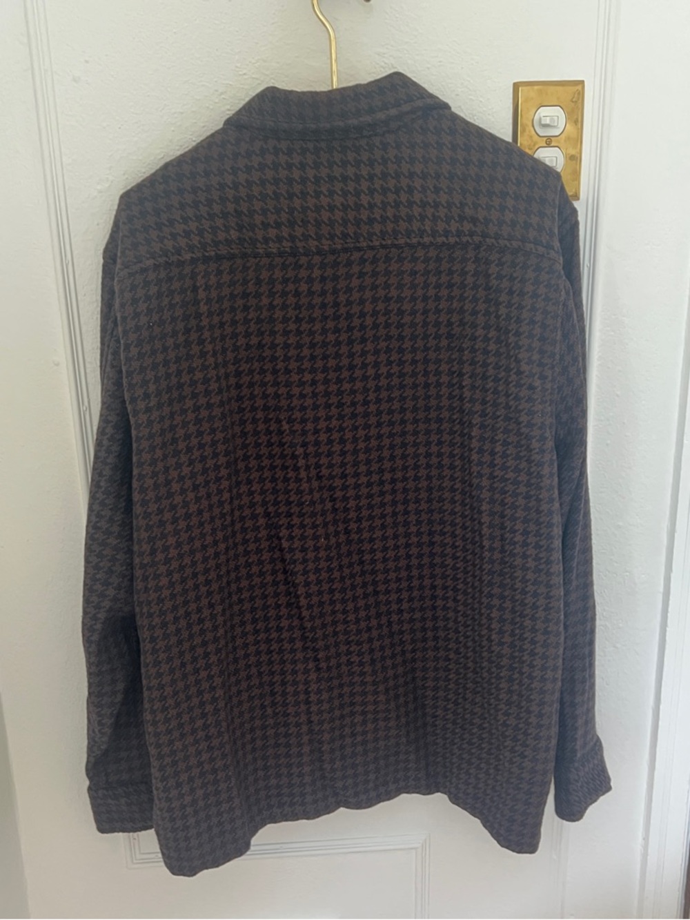 Madewell Brown & Black Houndstooth Shirt Jacket - Picture 3 of 3